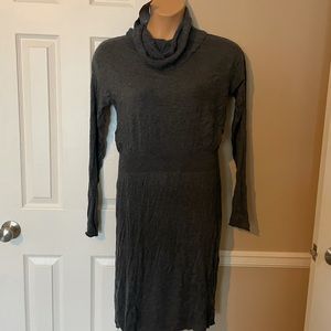 Charcoal cowl neck dress